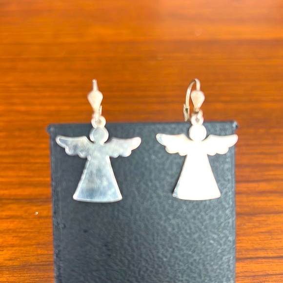 Silver Angel Earrings - Picture 2 of 3